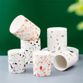 Factory Wholesale Creative 11oz/25oz Matte Frosted Aromatherapy Candle Cup Container White Ceramic Empty Candle Jar Vessels
