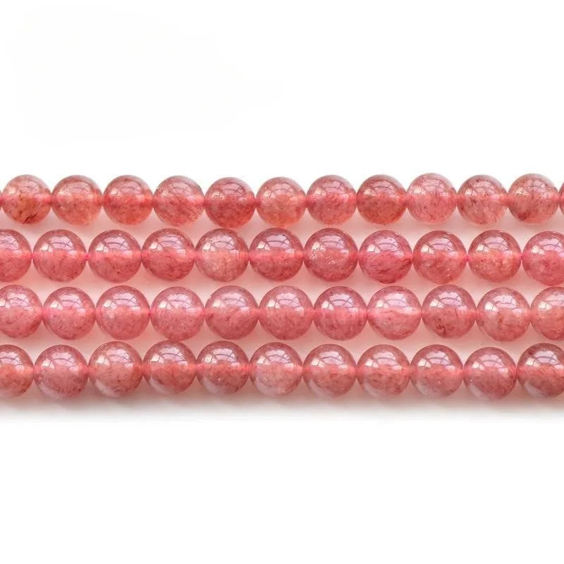 Wholesale Natural Strawberry Quartz Beads Natural Strawberry Quartz Beads High End Loose Quartz Beads for Diy Bracelet Necklace