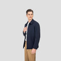 MTM Custom Executive Lapel Jacket Adults Casual Versatile Spring Autumn Breathable Zipper Closure Pleated Front Style Zipper Fly