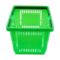 28L Customized Plastic Supermarket Shopping Cart Red Blue PC Color Handle Eco-Friendly Durable 15KGS Capacity Shopping Baskets