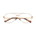 Unisex Oversized Metal Glasses Anti-Blue Light Double Bridge Retro Style UV400 for Men Blue Ray Blocking Myopia Eyewear Frames