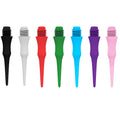 CL08 2BA Soft Dart Tips 25/27mm Plastic POM Dart Tips Soft Points Accessory for Electronic Dartboard Replacement