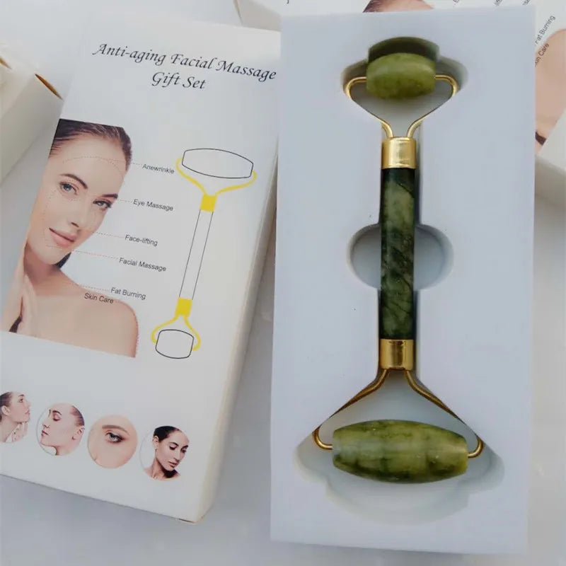 Wholesale Natural Beauty Quartz Jade Roller Set Face Massage Jade Roller