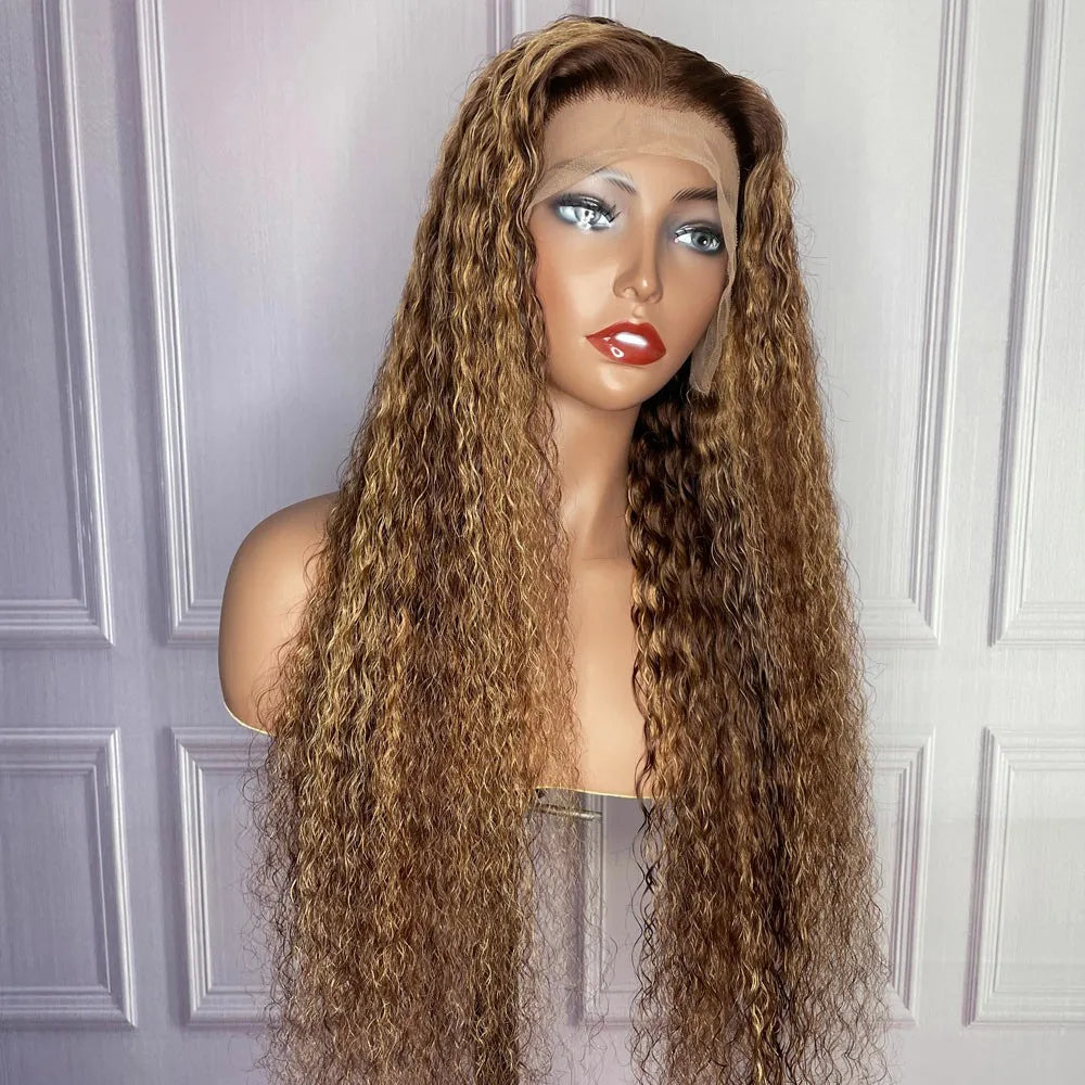 Most Popular Deep  Wave Human Hair Wig 13*4 Lace Frontal Wig with Baby Hair 100% Human Hair Full Lace Front Wigs