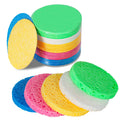 Soft Compressed Wood Pulp Sponge Pad Round and Heart Shaped Facial Cleaning Tool Washable Makeup Remover for Face