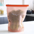 3000 Ml High Capacity Squeeze Silicone Stand up Food Storage Bags With Zipper MegaBDM