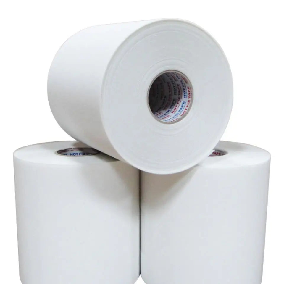 Manufacturer Wholesale 6 Rolls 100 Meters Adhesive Hotfix Adhesive Sheet Hotfix Rhinestone Rhinestud Hot Transfer Paper Film