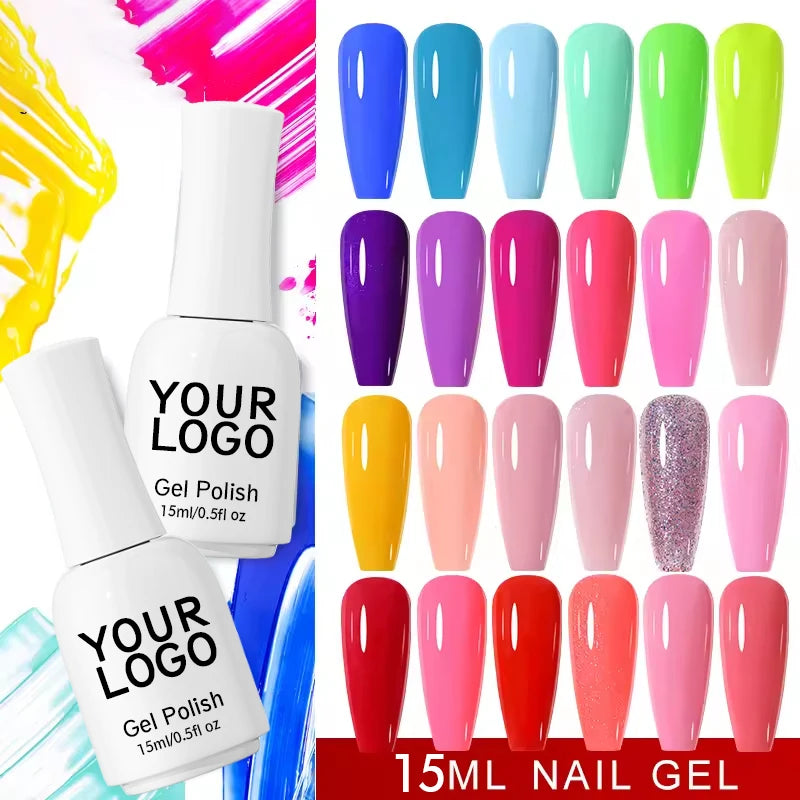 Kudan Gel Polish Professional 15ml LED Lamp UV Gel Polish High Flash Private Label Soaking Nail DIY Gel Polish