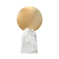 Nordic Light Luxury Porch Decoration Transparent Natural Crystal Pure Copper Home Decoration Living Room Table Decor