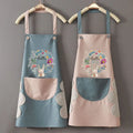 LOW MOQ Fashion Household Kitchen Apron Wipeable Waterproof and Oil-Proof Women's Kitchen Apron