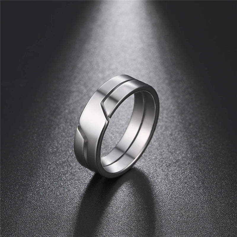Stainless Steel Ring for Men Women Couple Casual Finger Rings Fashion Simple Jewelry Engagement Anniversary Gift New Arrival