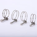Wholesales Spring Hose Clip Stainless Steel 201 304 Double Wire Hose Clamp Manufacturer