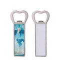 Multifunction Sublimation Metal Fridge Magnet Bottle Opener