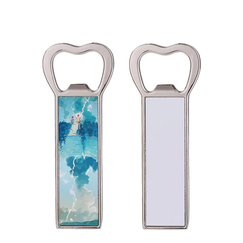 Multifunction Sublimation Metal Fridge Magnet Bottle Opener