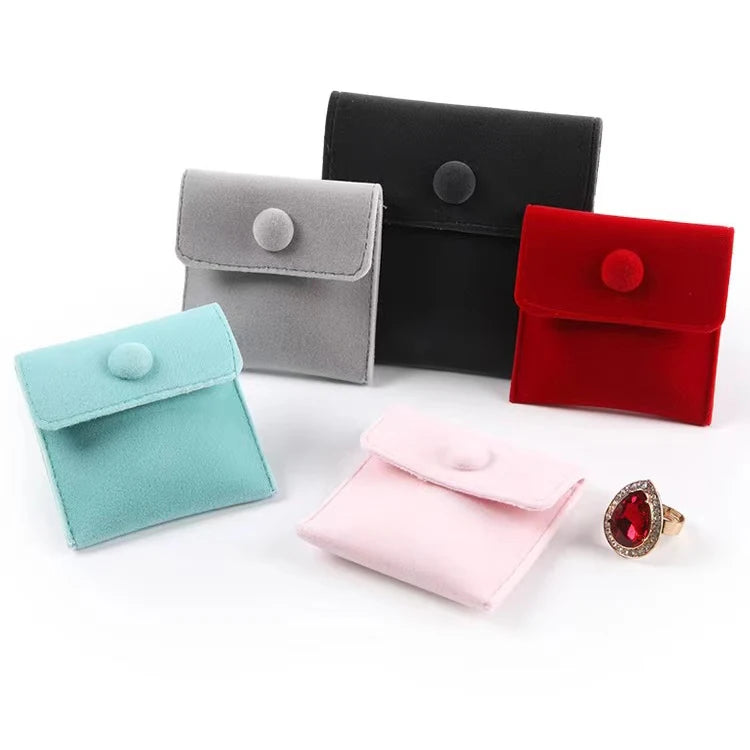 Wholesale Custom Boutique Microfiber Dust Pouches Suede Jewelry Bags Cute Velvet Ring Storage Bag
