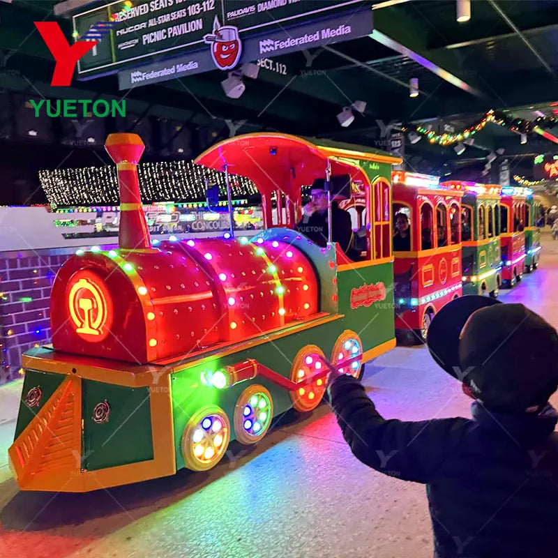 Customer Feedback Trading Hot Products Outdoor Amusement Park Rides Indoor Mall Train Children 24 Seats Electric Trackless Train