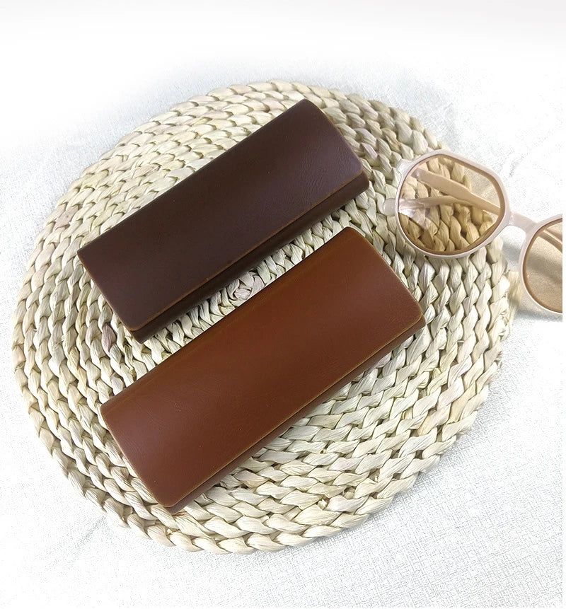 Best Quality PU Glasses Case Custom logo Eyeglasses Case LOGO  Customised Sunglasses Packaging Cleaning Cloth Glasses Pouch