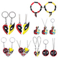 Hot Sale Metal 3D Anime Movie Necklace Cartoon DeadPools 3 Keychain Key Chain