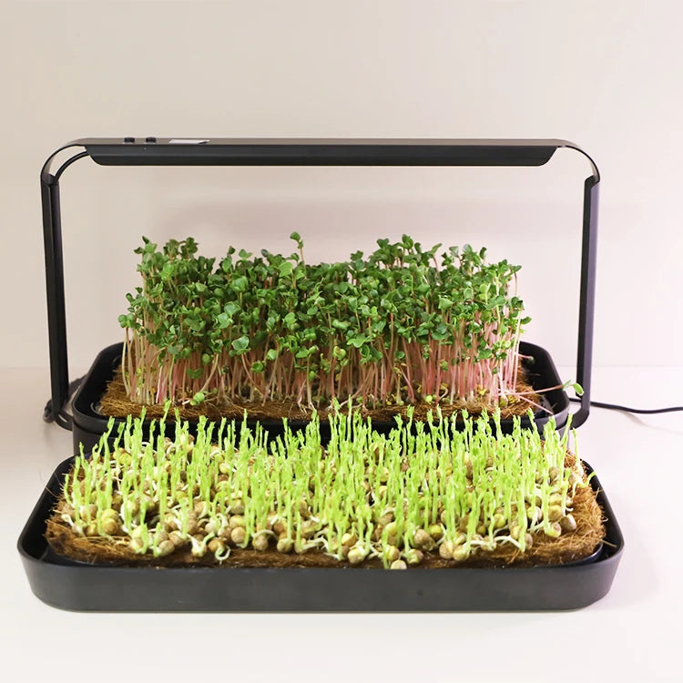 Germination Kit 16W LED Light Microgreen Grow Medium Smart Home Kits Hydroponic Growing Systems