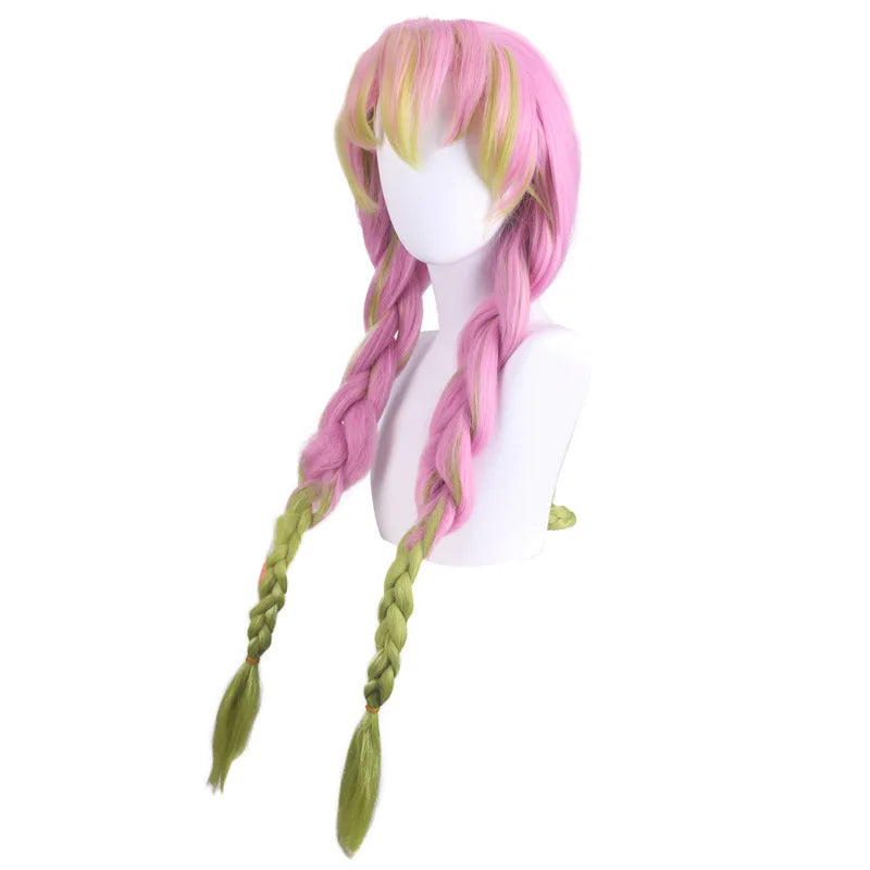 Japanese Anime Cosplay Wig 100CM Drama Performance Props Pink Wig