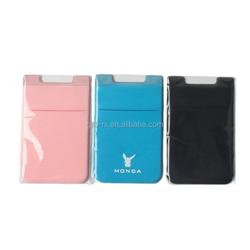 Factory Price PVC Card Holder Stick-on ID Credit Card & Wallet Phone Letter Pattern for Business Cards
