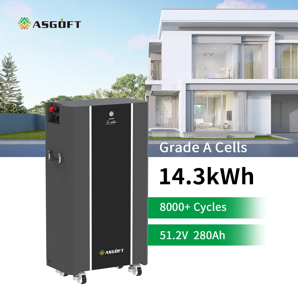 15KWh Battery Pack 51.2V 15kw Lithium Lifepo4 280Ah 314Ah 16KWh LFP 48V Household Solar System Energy Storage Batteries CAN Port