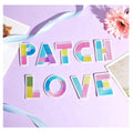 DIY A-Z English Letter Embroidered Colorful  Patches Pastel Color Patch Accent Adhesive Back Iron on Patch