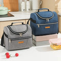 Oxford Cloth Aluminum Foil Tote Lunch Bags for Women Men Portable Travel Office School Insulated Cooler Bag Picnic Shoulder Bags