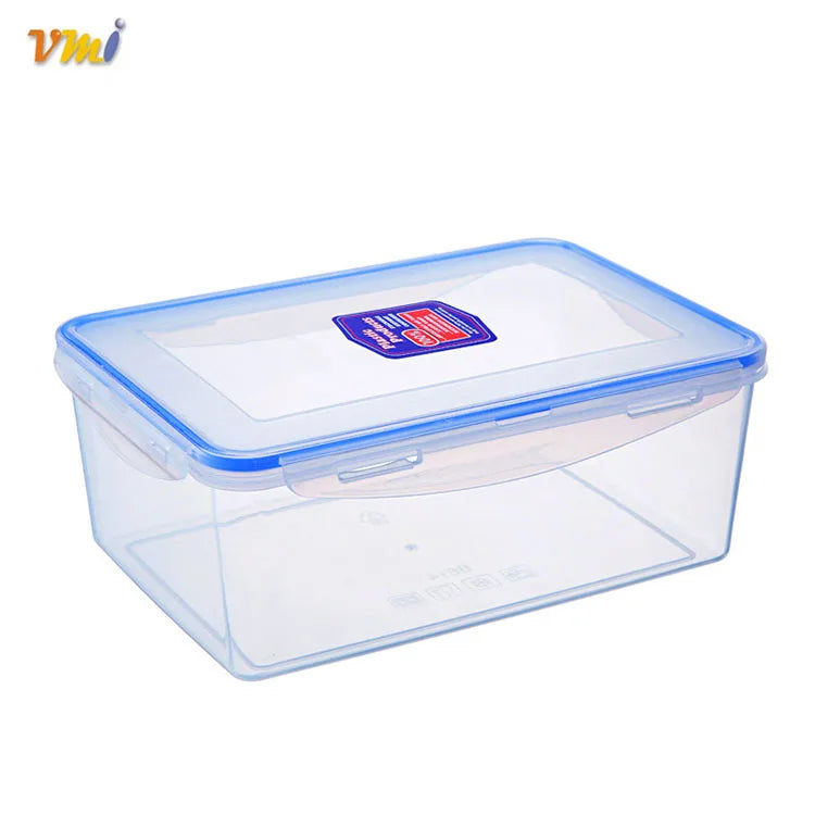 Popular Airtight Food Storage Containers Transparency Plastic Food Containers Bento Lunch Box Square Storage Box With Lock