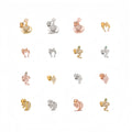 Sweet Fashion Saturn Moon Star Earrings Temperament Spice Girl Niche Design Piercing Bone Stud Earrings
