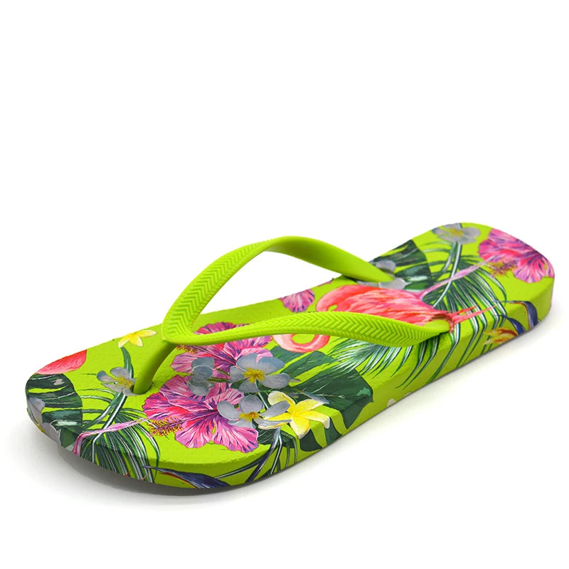 Women Flip Flop with Comfortable PVC Outsole and Lovely  Pattern