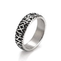 Street Trend Viking Valknut Charm Jewelry Stainless Steel Vintage Rings Norse Runes Rings Mens Nordic Mjolnir Rune Amulet Rings