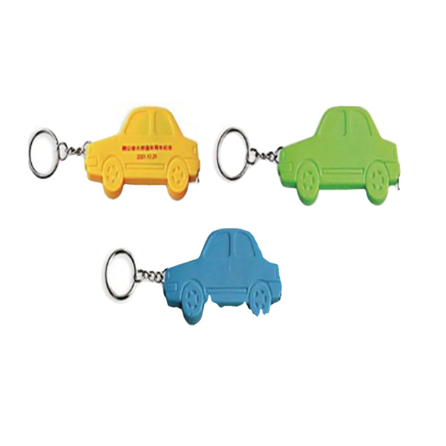 HOT Sale Car Shape Stainless Steel 1 Meter Tape Measure with Key Chains Inches Measuring Tape Promotional Gift