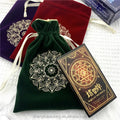 13x18cm Velvet Tarot Card Storage Bag Velvet & Satin Drawstring Pouch for Tarot & Oracle Cards