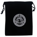 New Tarot Brand Velvet Bag Black Band Mouth Storage Bag Five-star Carol Brand Band Pocket Board Game Card Set Card Storage