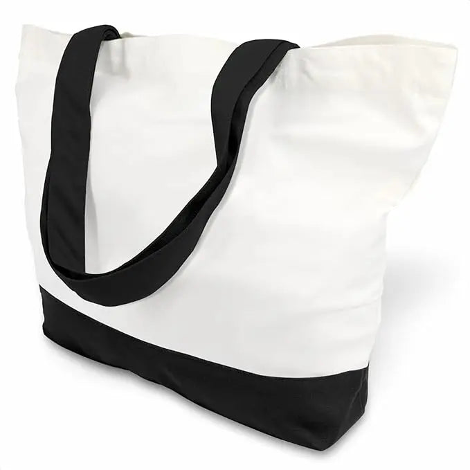 Super Strong Large 12oz Cotton Canvas Tote Bag  Grocery Shopping Fashionable Two-Tone Cloth Bags Crafts DIY Your  Designs