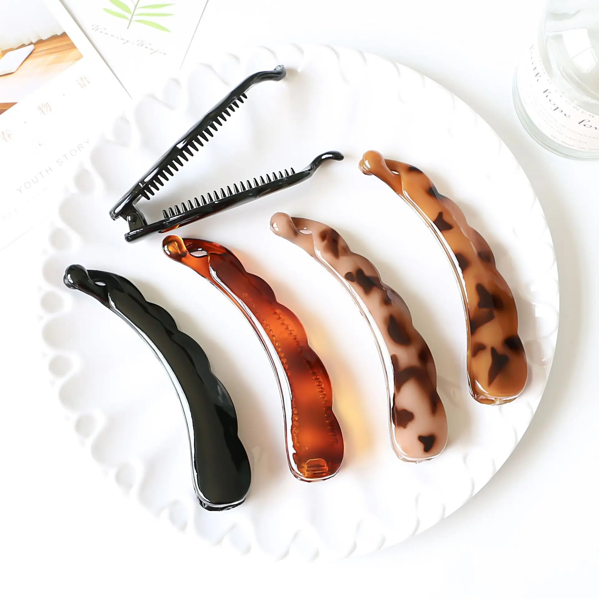 GT 2023 Ins Twist Clips Latest Hair Accessories extra Large Banana Twist Clips Hair Ponytail