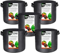 Factory Direct 5-Gallon Durable Felt Fabric Rolls Breathable Nursery Planting Bags with Handles Reusable for Pot Sales