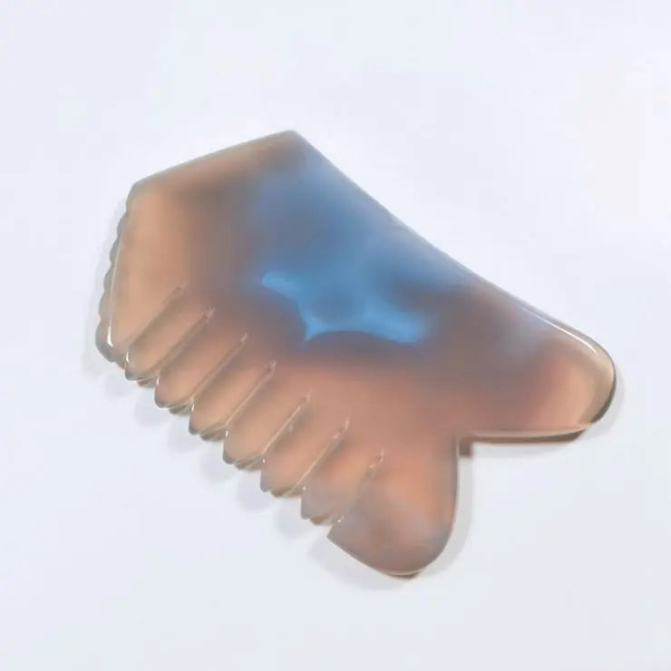HUIYING 100% natural butterfly guasha board Grey Agate gua sha face massage tools skin care & tools