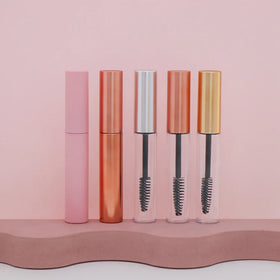10ml Empty Rose Gold pink Colorful clear Mascara Wand Tubes with Brush