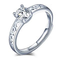 Luxury 925 Sterling Silver Diamond Ring for Women Engagement