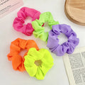 New Fluorescent Chiffon Headband Ponytail Large Headband No Damage to Hair Single Color Elastic Wholesale N2526