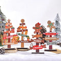 Wholesale Christmas Festive Decor Christmas Tree Table Christmas Wooden Ornaments Tree Desk Decoration Crafts