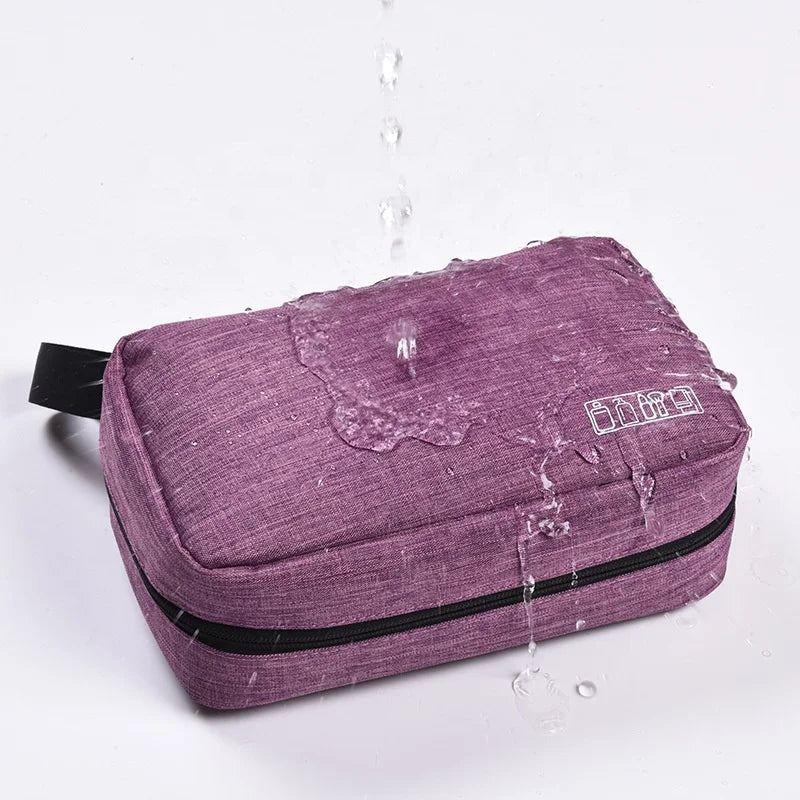Factory Hot Sell Fashion Multi-Functional Waterproof for Toiletry Bag Letter Hook for Travel Hanging Makeup Cosmetic Storage