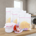 Custom Private Label RPET Large Net Washing Bag Set of 4 Durable Coarse Mesh Laundry Bag With Zip Closure for Clothes