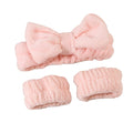 Spa Bath Set Face Wash Headband and Wristband Makeup Skincare Headbands Wrist Bands for Facial Cleansing