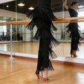 Large Size Latin Dance Fringed Pants Bullfighting Trousers Jazz Tango Dance Costume for Women