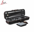 4/4 High Grade Gray Rectangle Violin Case Large Storage Space With Hygrometer  TL-C006A