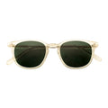 Retro Custom Logo Square Polarized Sunglasses with Mazzucchelli Cellulose Acetate Lenses Clear and Brown Frame Options