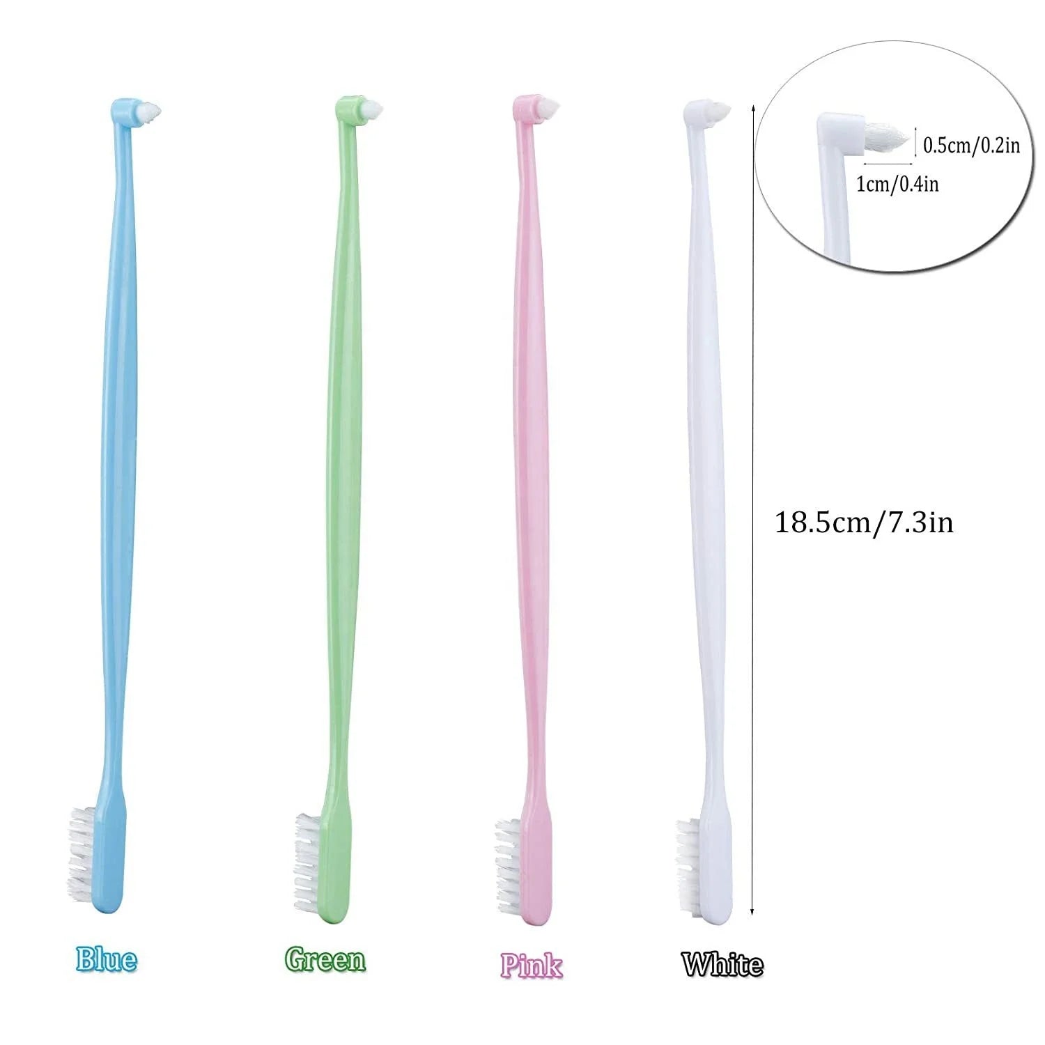 Popular Promotional Soft Double-ended Quality Portable Orthodontic Toothbrush